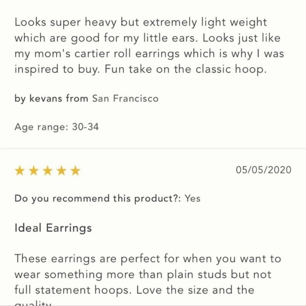 Anthropologie Lauryn Gold Hoop Earrings - Picture 12 of 12